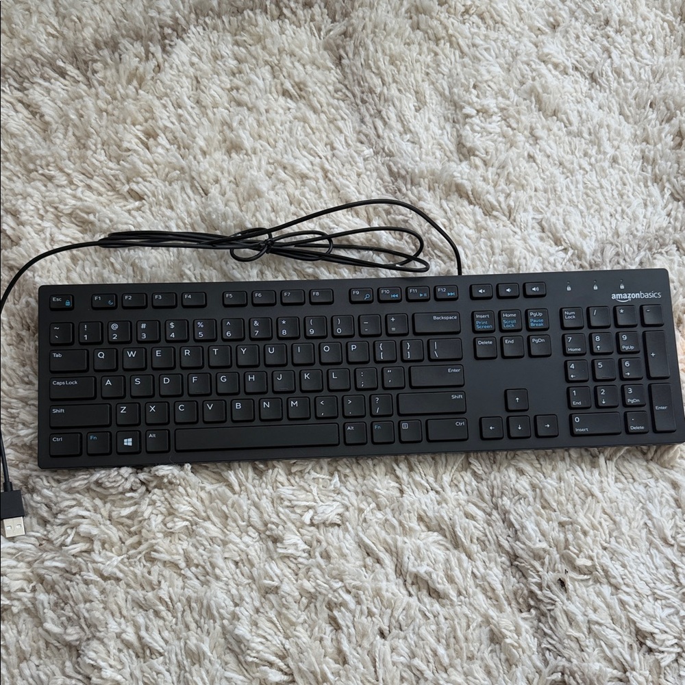 Black Wired USB Keyboard